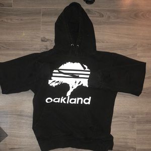 Small black oaklands own hoodie